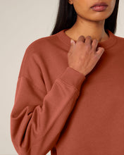 Women's Oversized Organic Cotton Crew Neck Sweatshirt - 300 GSM | Stella Paloma STSW218