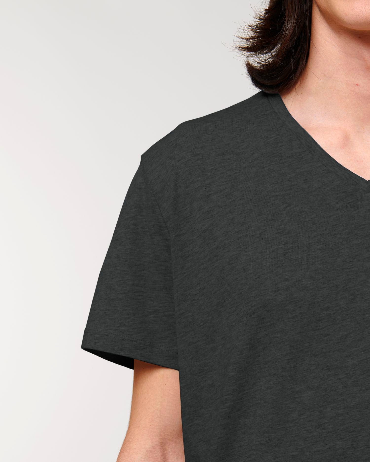 Camiseta orgánica con cuello en V para hombre - 155 g/m² | Presenter STTM562