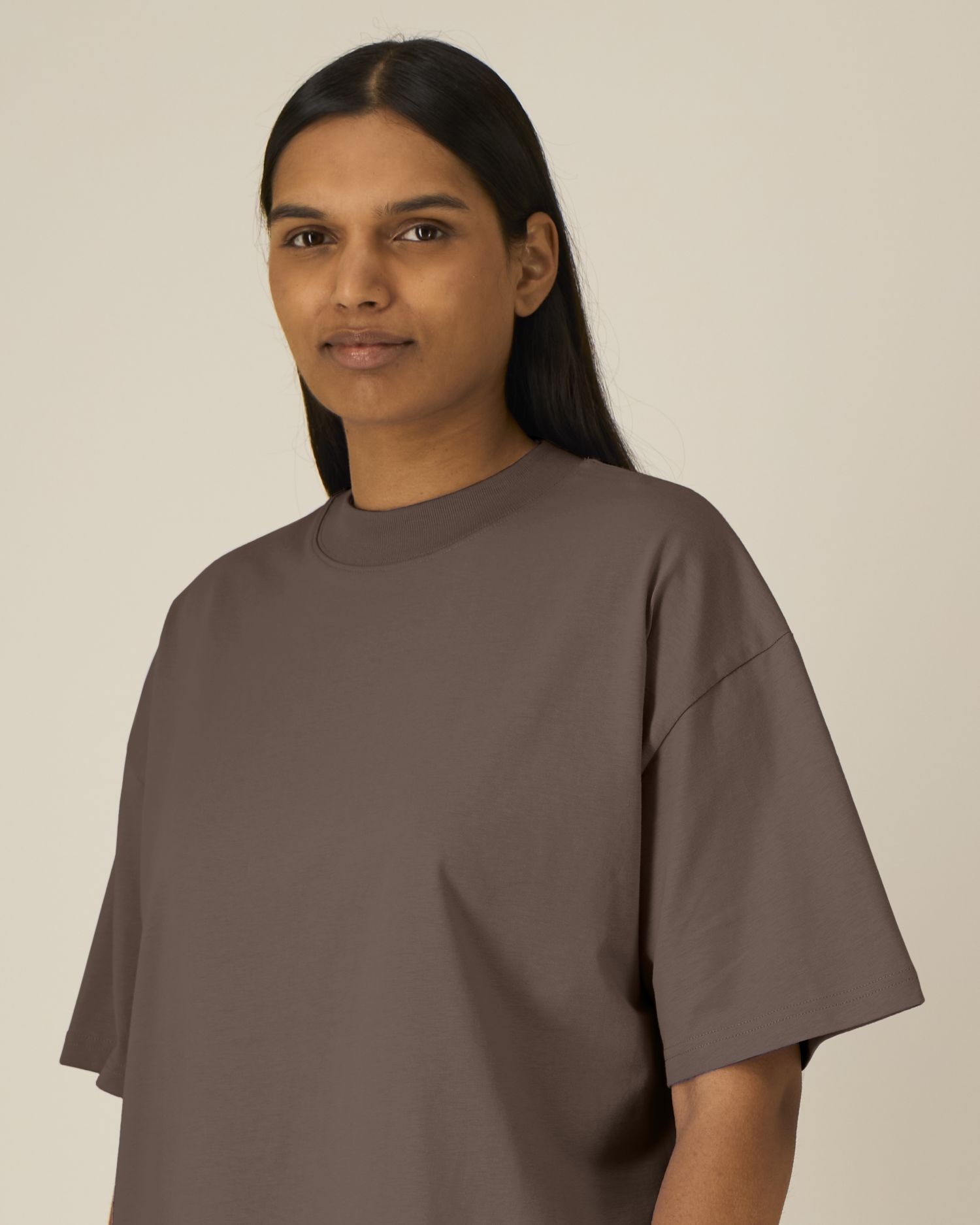Unisex Oversized High Neck T-Shirt | Organic Blank