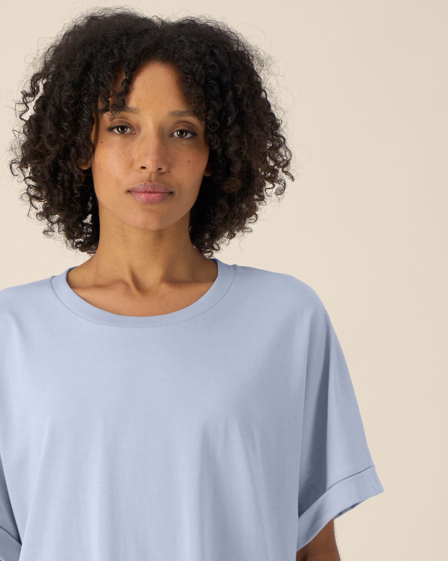 Women's Oversized Rolled Sleeve T-shirt - 155 g/m² | Stella Collider T-shirt STTW089