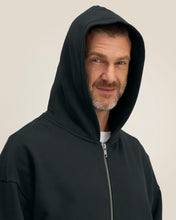 Sudadera unisex Oversized con capucha y cremallera completa de algodón reciclado - 400 g/m² | Fronter - STSU275