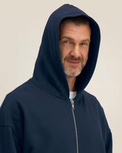 Sudadera unisex Oversized con capucha y cremallera completa de algodón reciclado - 400 g/m² | Fronter - STSU275