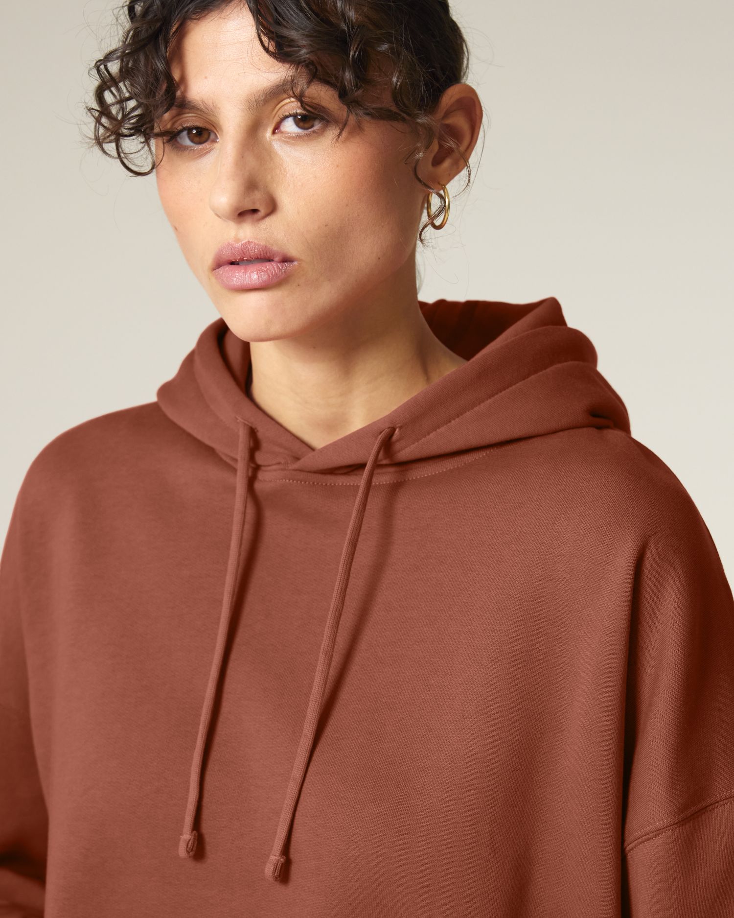 Women's Organic Cotton Hoodie Sweatshirt - 300 GSM | Nora STSW213