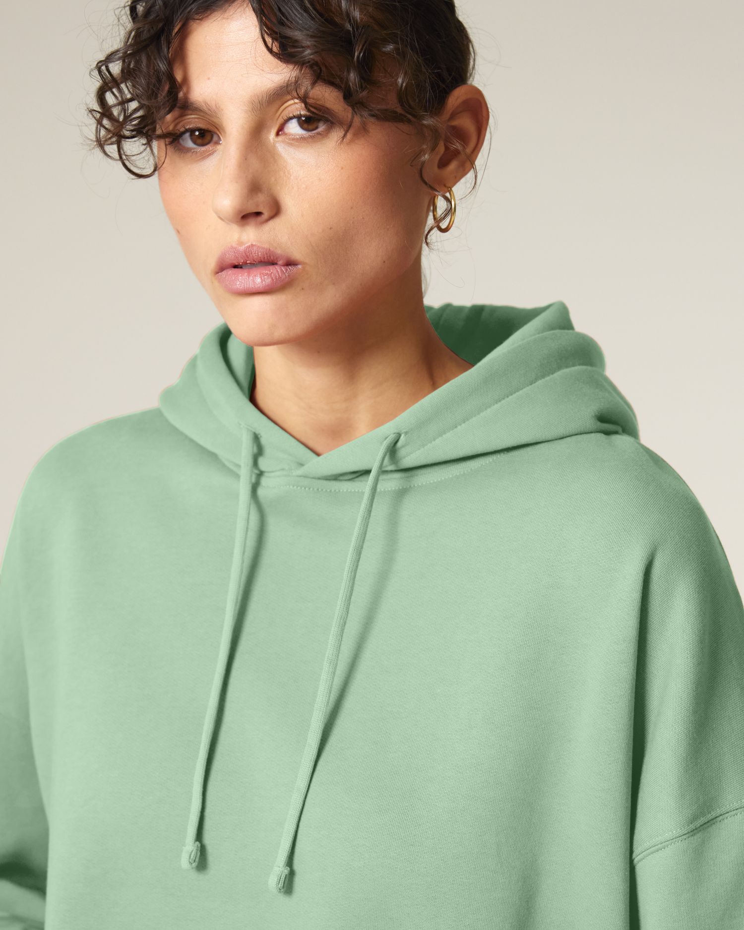 Sweat à Capuche en Coton Bio pour Femmes - 300 GSM | Nora STSW213