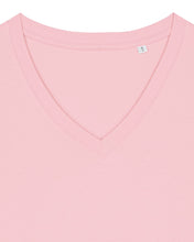 Camiseta orgánica de mujer con cuello en V - 155 GSM | Stella Isla STTW176