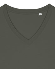 Camiseta orgánica de mujer con cuello en V - 155 GSM | Stella Isla STTW176