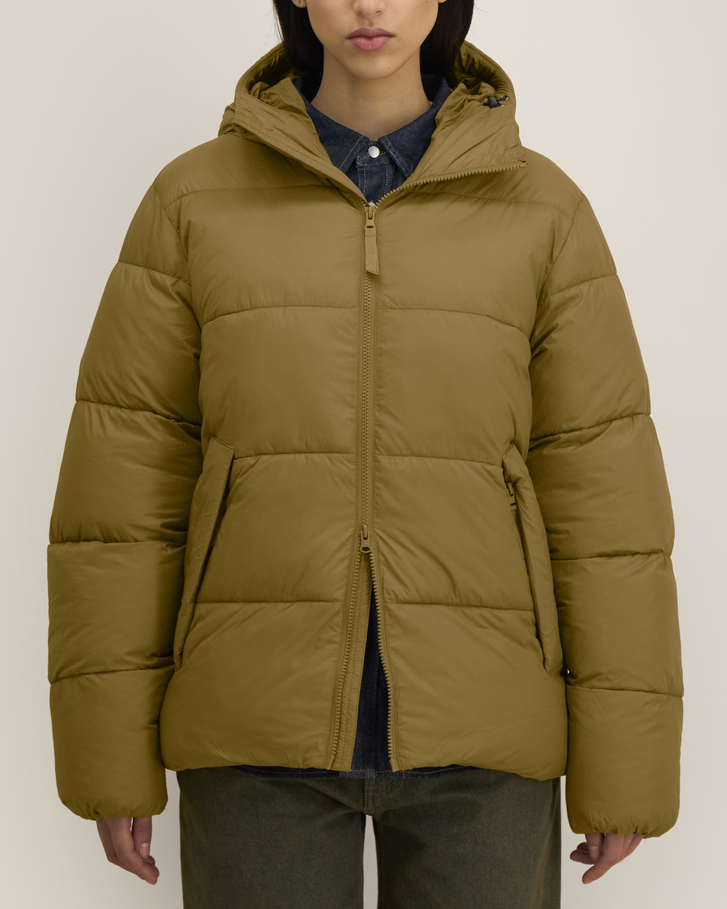 Unisex-Pufferjacke mit Kapuze aus recyceltem Nylon | Puffer 2.0 - STJU292