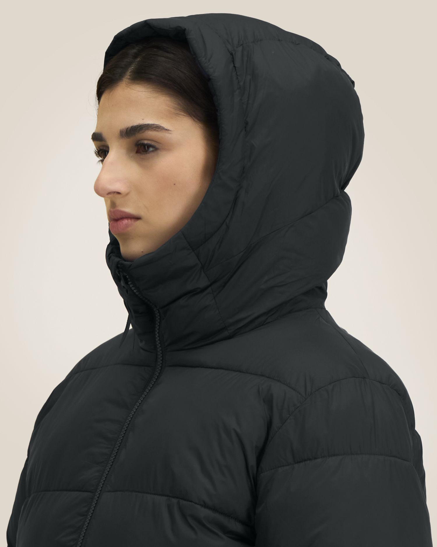 Unisex-Pufferjacke mit Kapuze aus recyceltem Nylon | Puffer 2.0 - STJU292