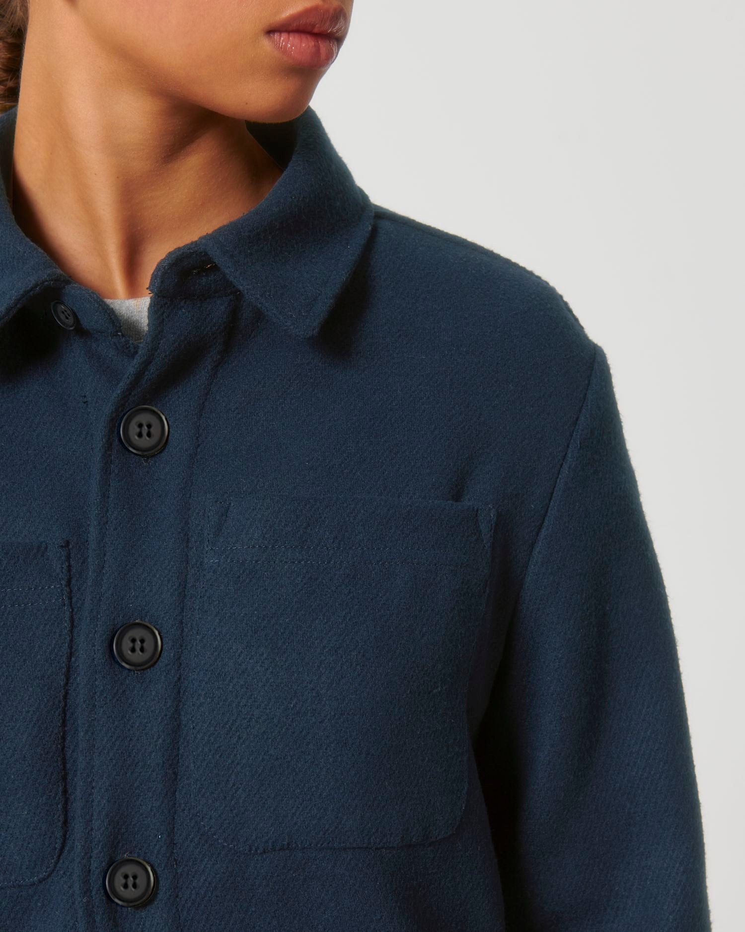 Unisex Gerecycled Twill Overshirt | Rivier STJU845