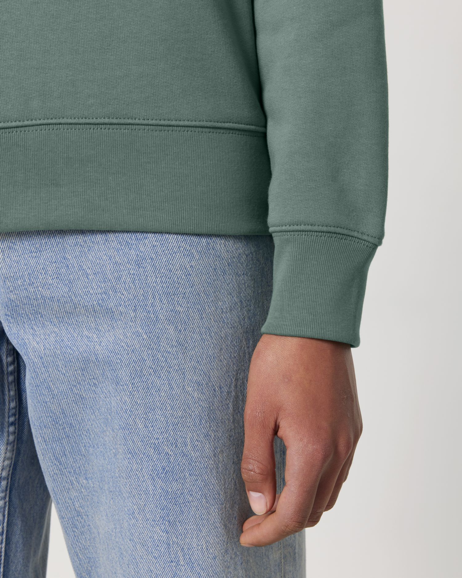 Sudadera unisex de cuello redondo - algodón orgánico 350 GSM | STSU178 Changer 2.0
