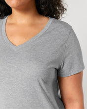 Camiseta orgánica de mujer con cuello en V - 155 GSM | Stella Isla STTW176