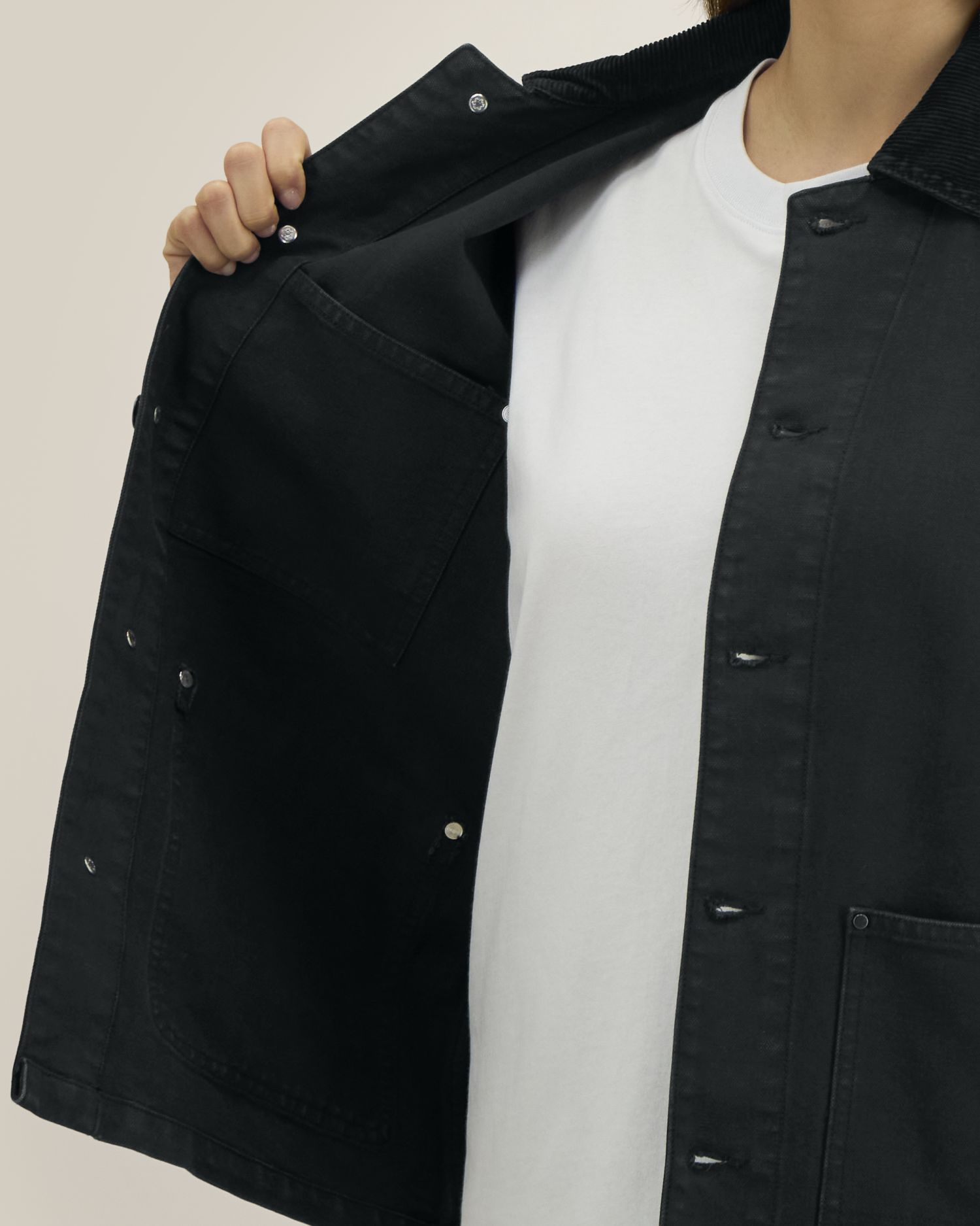 Unisex-Jacke aus stückgefärbtem Baumwoll-Canvas – 379 GSM | Arbeitsjacke – STJU294