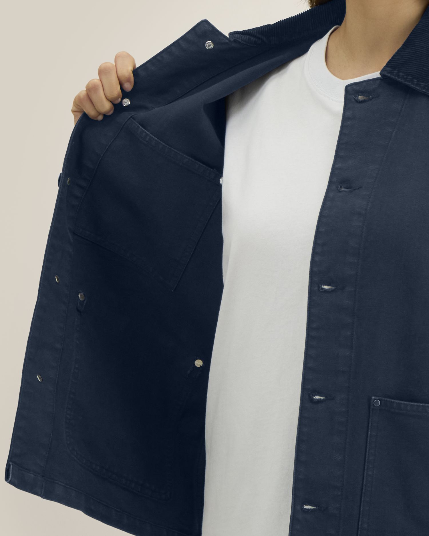 Unisex-Jacke aus stückgefärbtem Baumwoll-Canvas – 379 GSM | Arbeitsjacke – STJU294