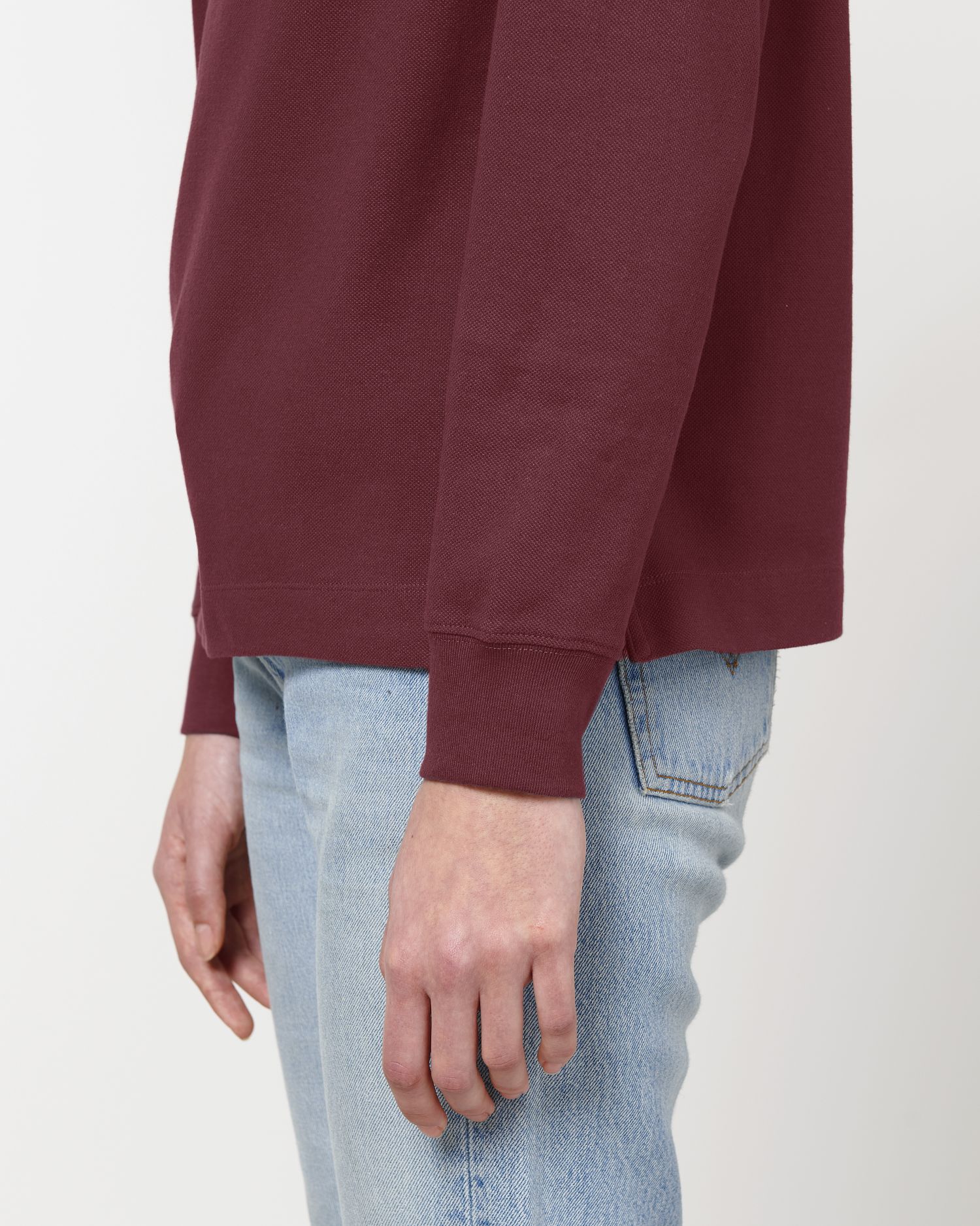 Unisex Organic Long Sleeve Polo Shirt | Prepster STPU332