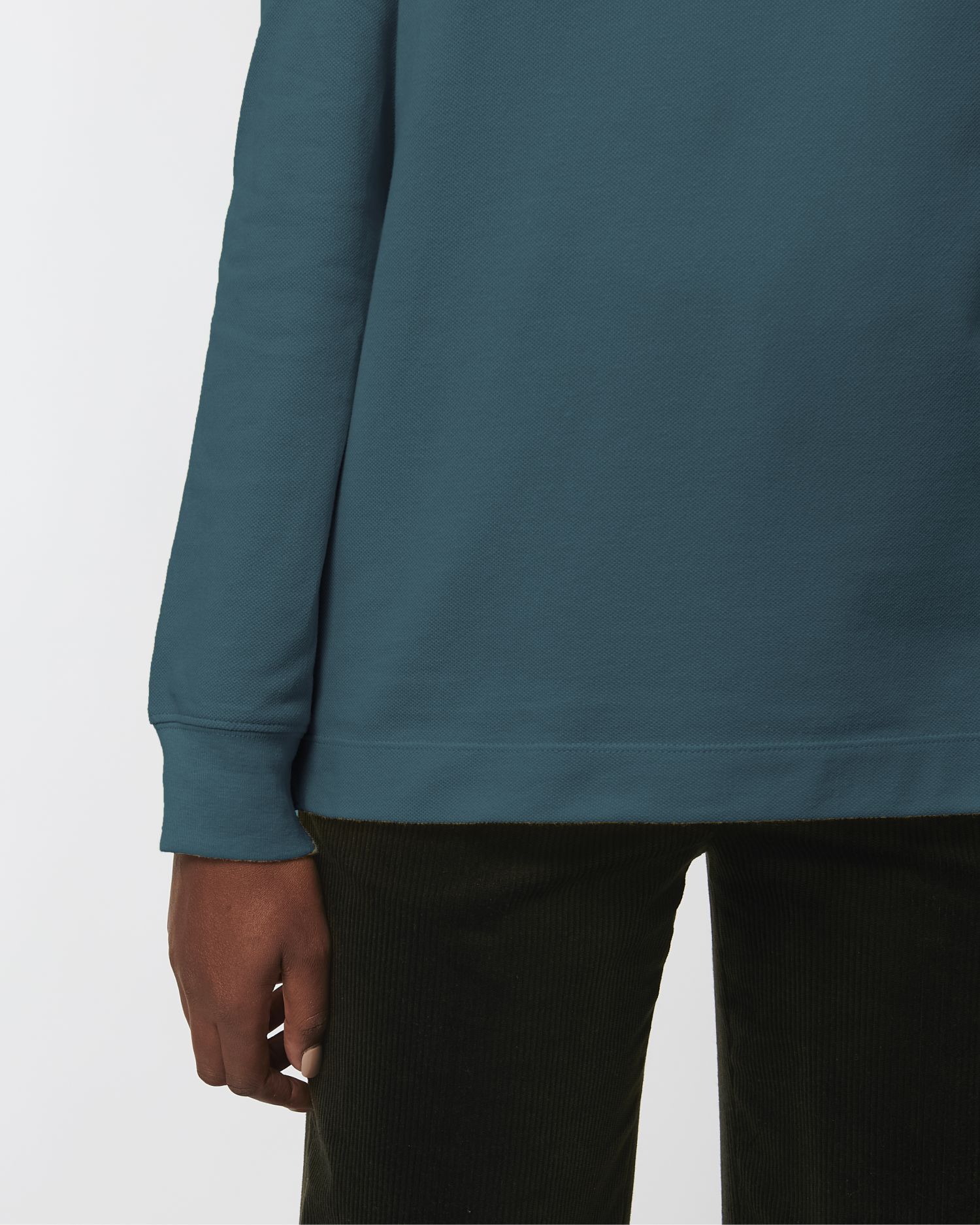 Unisex Organic Long Sleeve Polo Shirt | Prepster STPU332