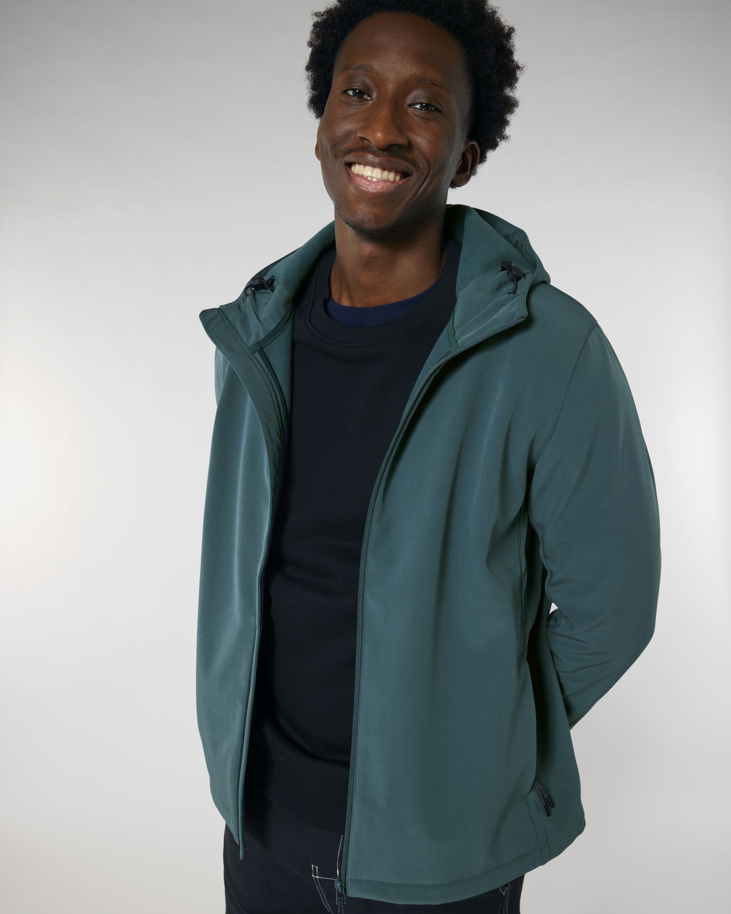 Chaqueta Softshell Repelente al Agua con Capucha para Hombre - 342 GSM | Stanley Discoverer STJM158