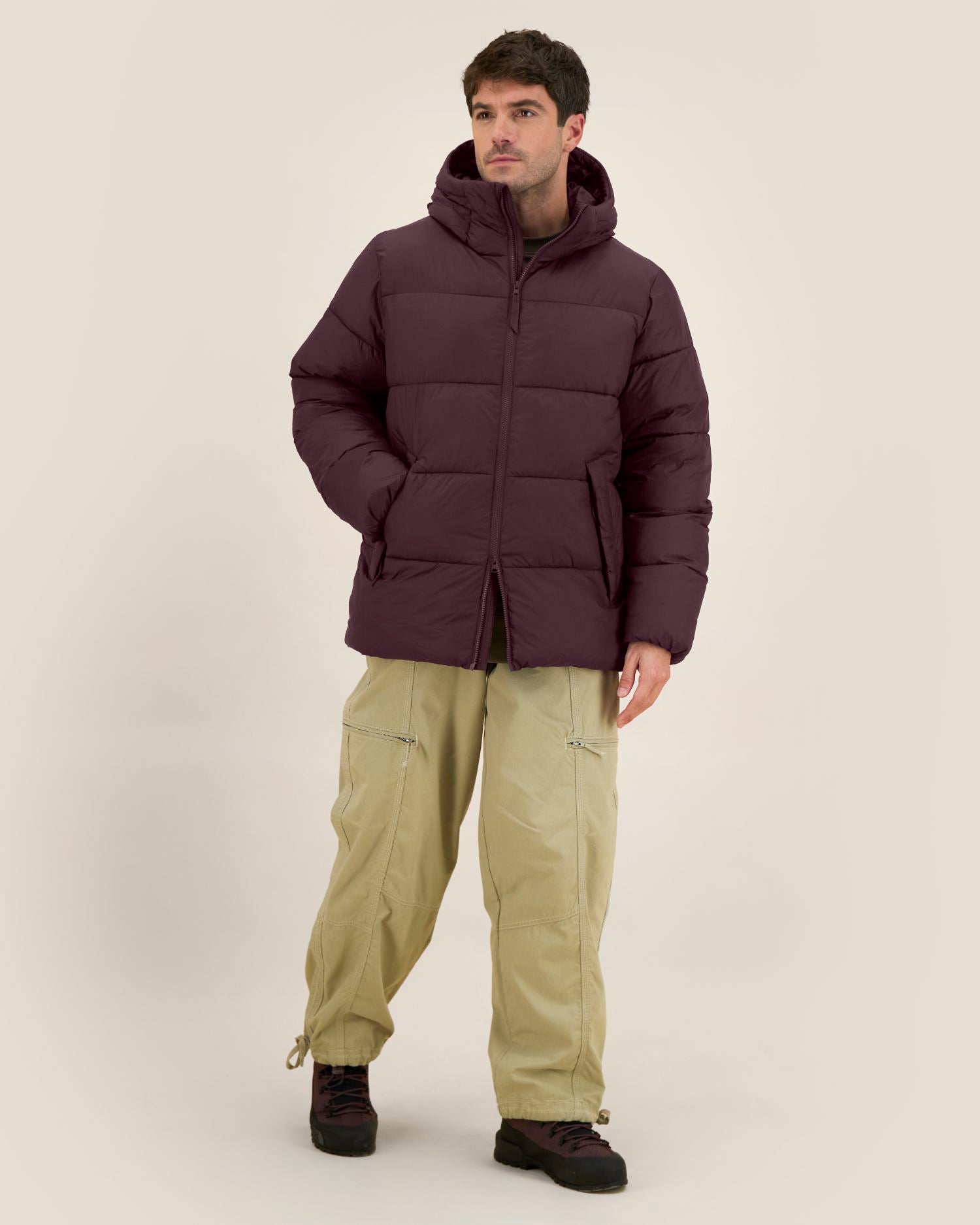 Unisex-Pufferjacke mit Kapuze aus recyceltem Nylon | Puffer 2.0 - STJU292