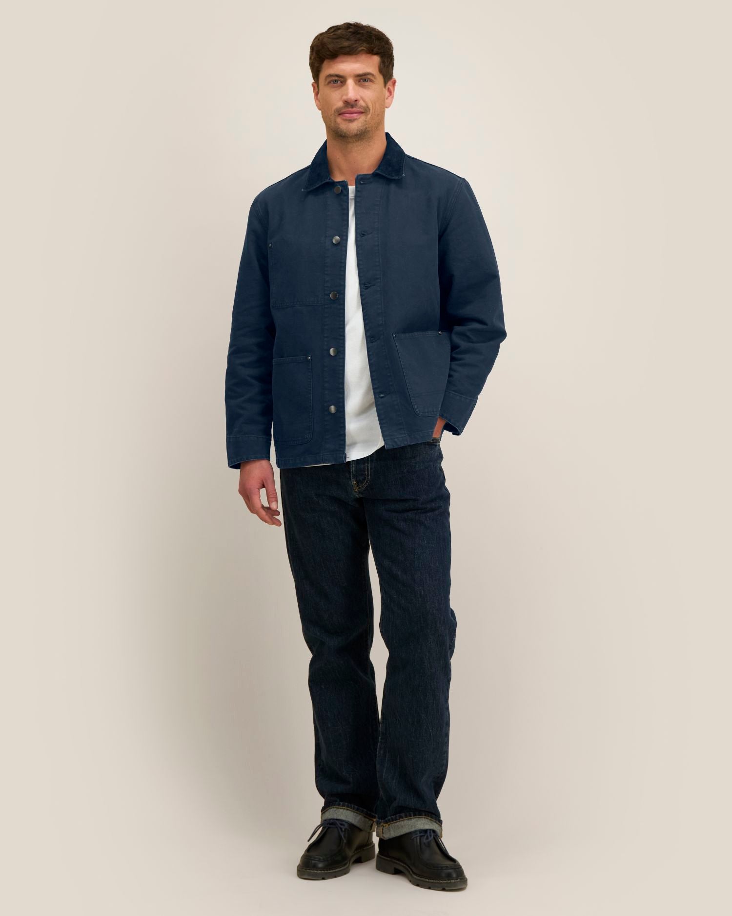 Unisex-Jacke aus stückgefärbtem Baumwoll-Canvas – 379 GSM | Arbeitsjacke – STJU294
