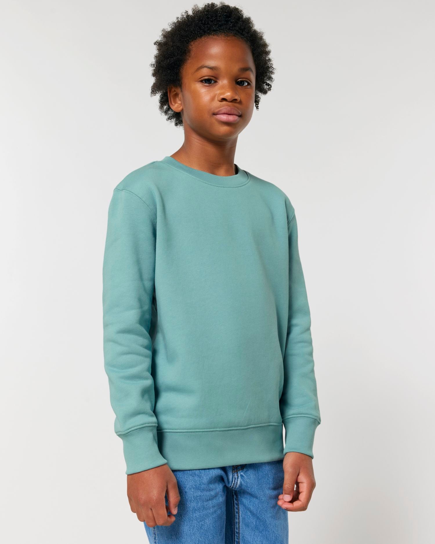 Kinderen' Organische Crew Neck Sweatshirt - 300 GSM | Mini Changer 2.0 STSK181