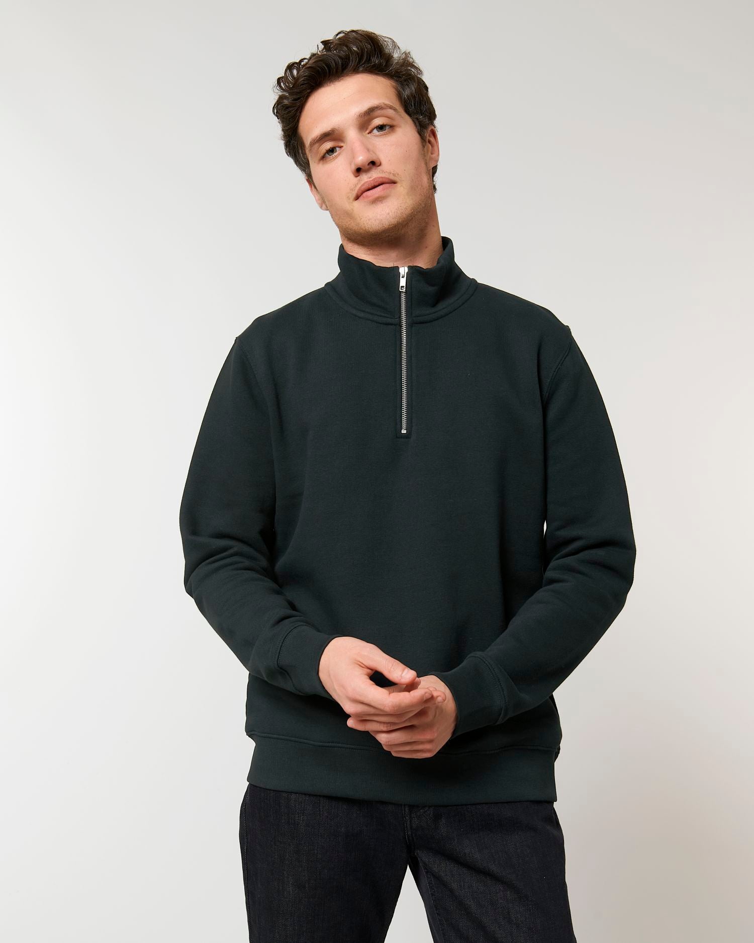 Men's Organic Zip Sweatshirt 300 G/M² | Stanley Trucker Crewnecks STSM611