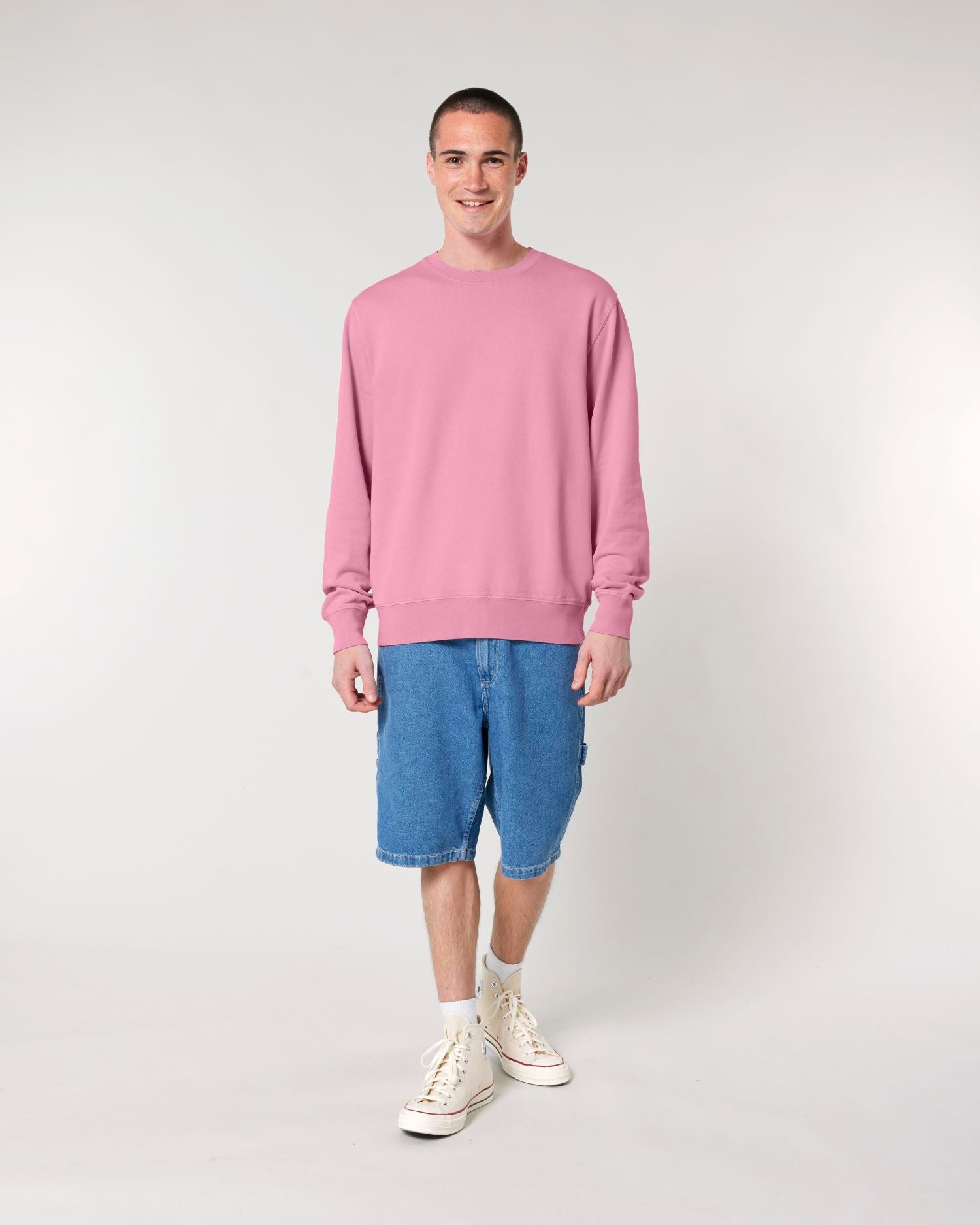 Unisex Garment-Dyed Organic Sweatshirt | Matcher Vintage Crewnecks STSU085