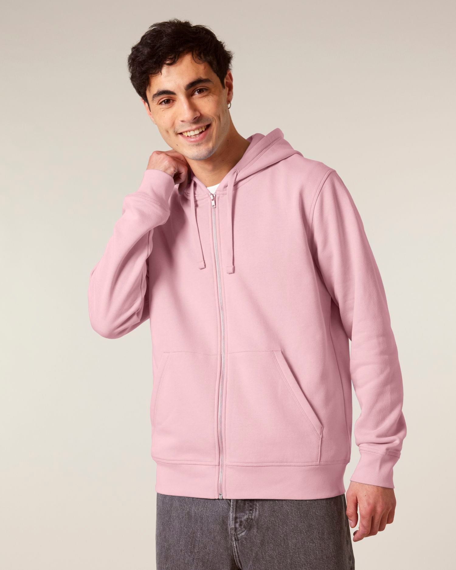 Sweat à capuche zippé mi-léger en coton biologique unisexe - 280 GSM | Mixer STSU205