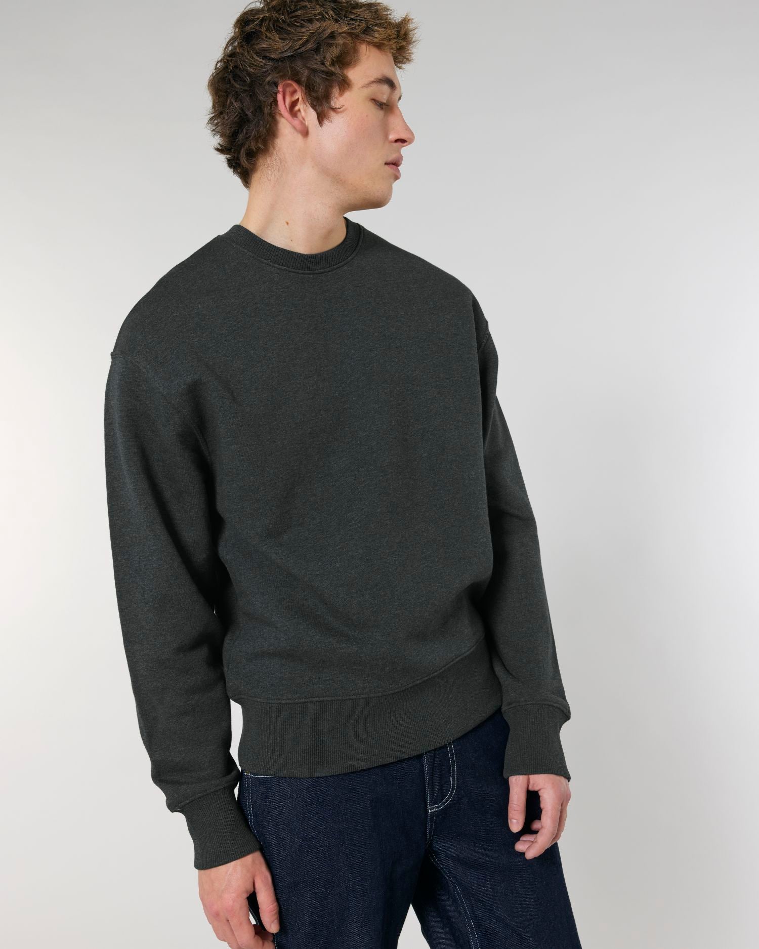 Unisex Organic Relaxed Crew Neck Sweatshirt | Radder STSU857