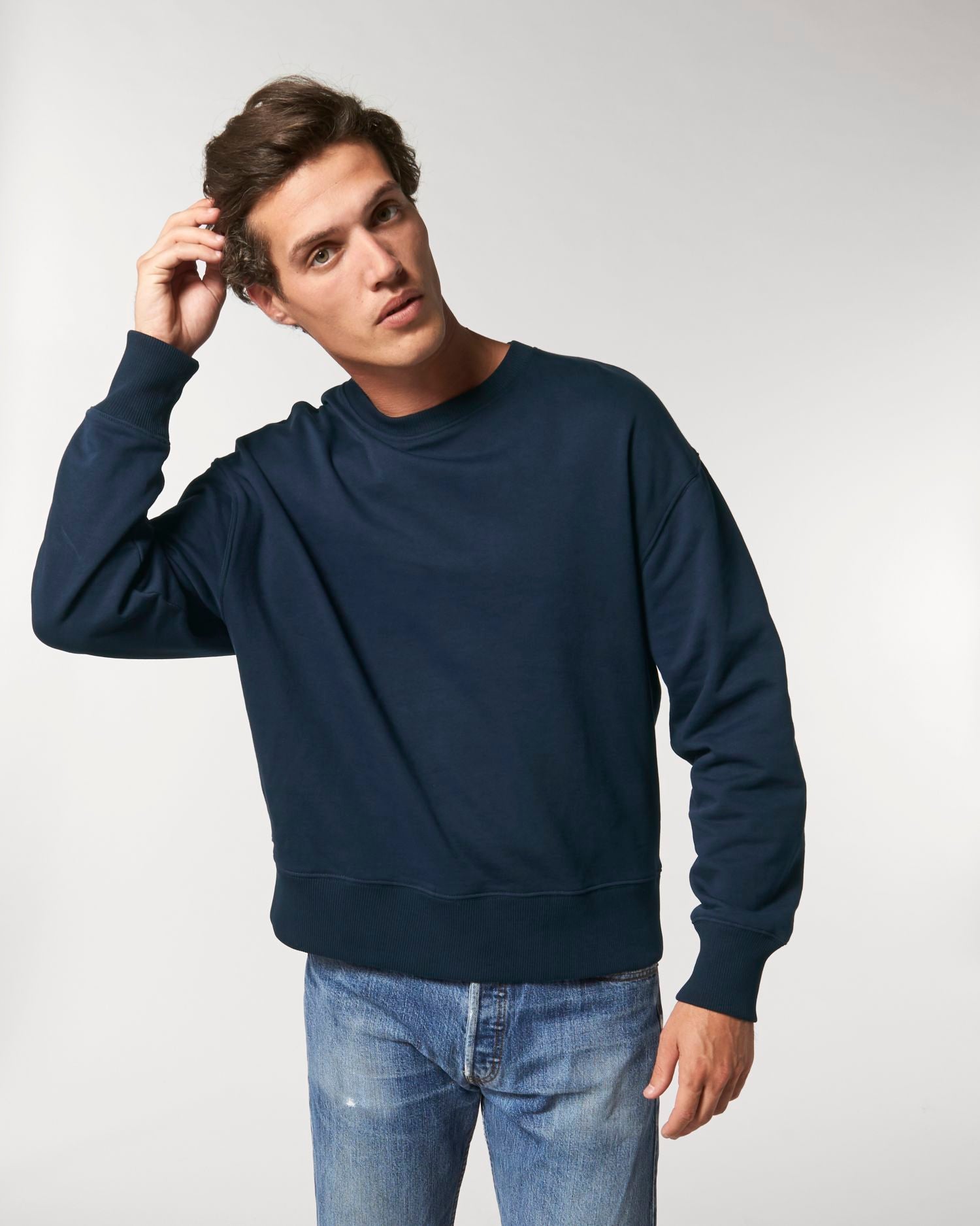Unisex Organic Relaxed Crew Neck Sweatshirt | Radder STSU857