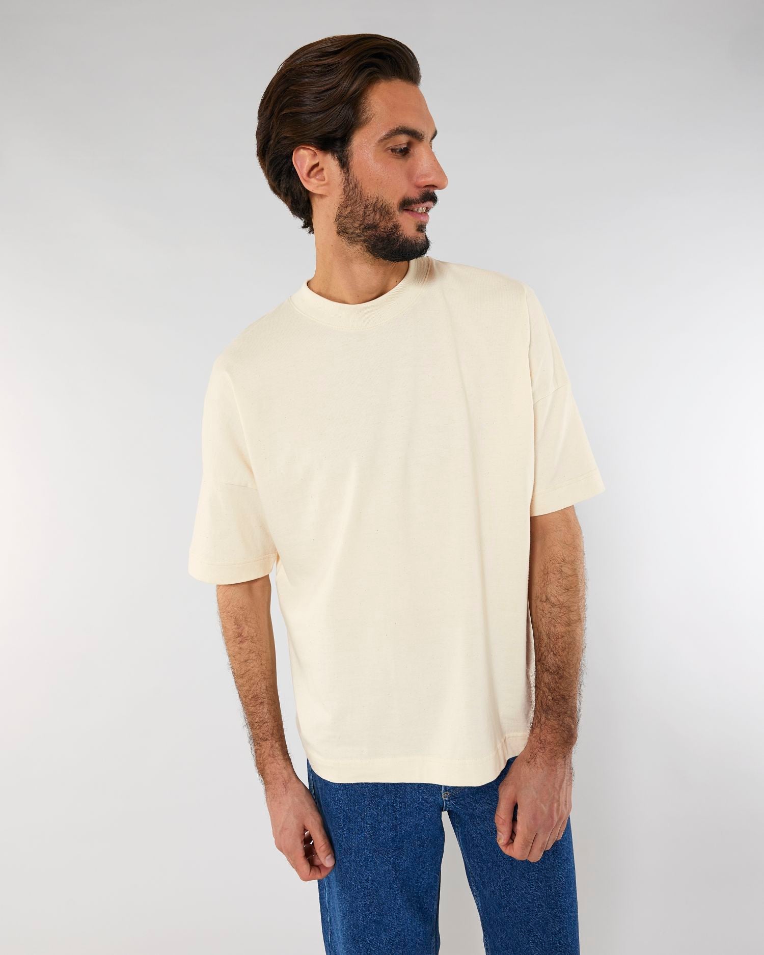 Camiseta extragrande orgánica unisex con cuello alto - 200 g/m² | Blaster STTU815