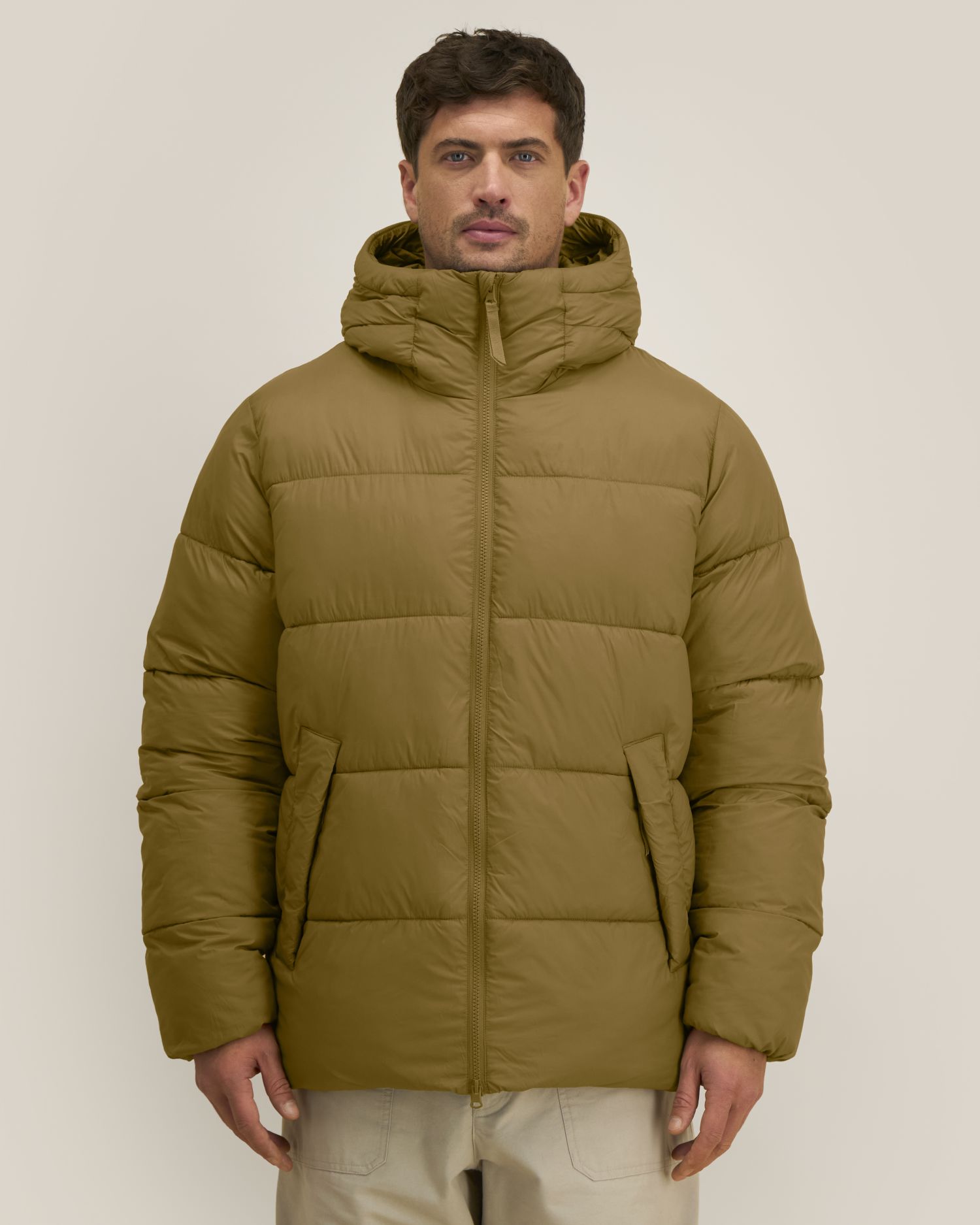 Unisex-Pufferjacke mit Kapuze aus recyceltem Nylon | Puffer 2.0 - STJU292