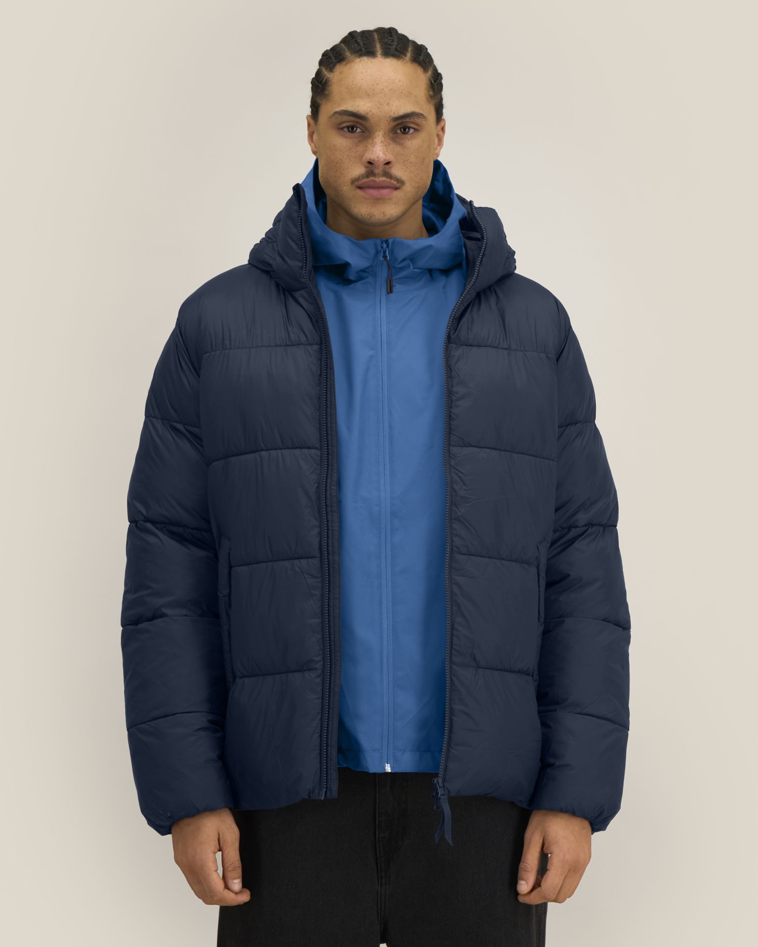 Unisex-Pufferjacke mit Kapuze aus recyceltem Nylon | Puffer 2.0 - STJU292