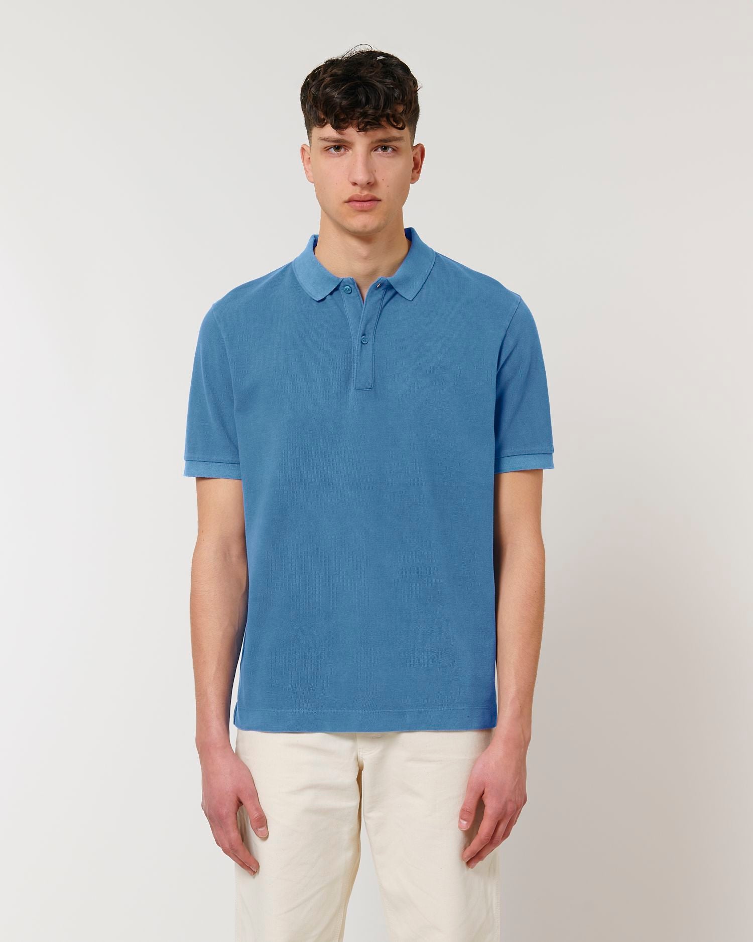 Unisex Garment-Dyed Organic Polo - 230 g/m² | Prepster Vintage Polos - STPU335