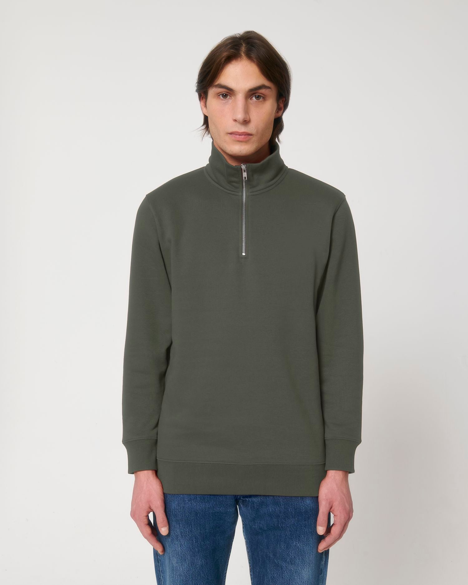 Men's Organic Zip Sweatshirt 300 G/M² | Stanley Trucker Crewnecks STSM611