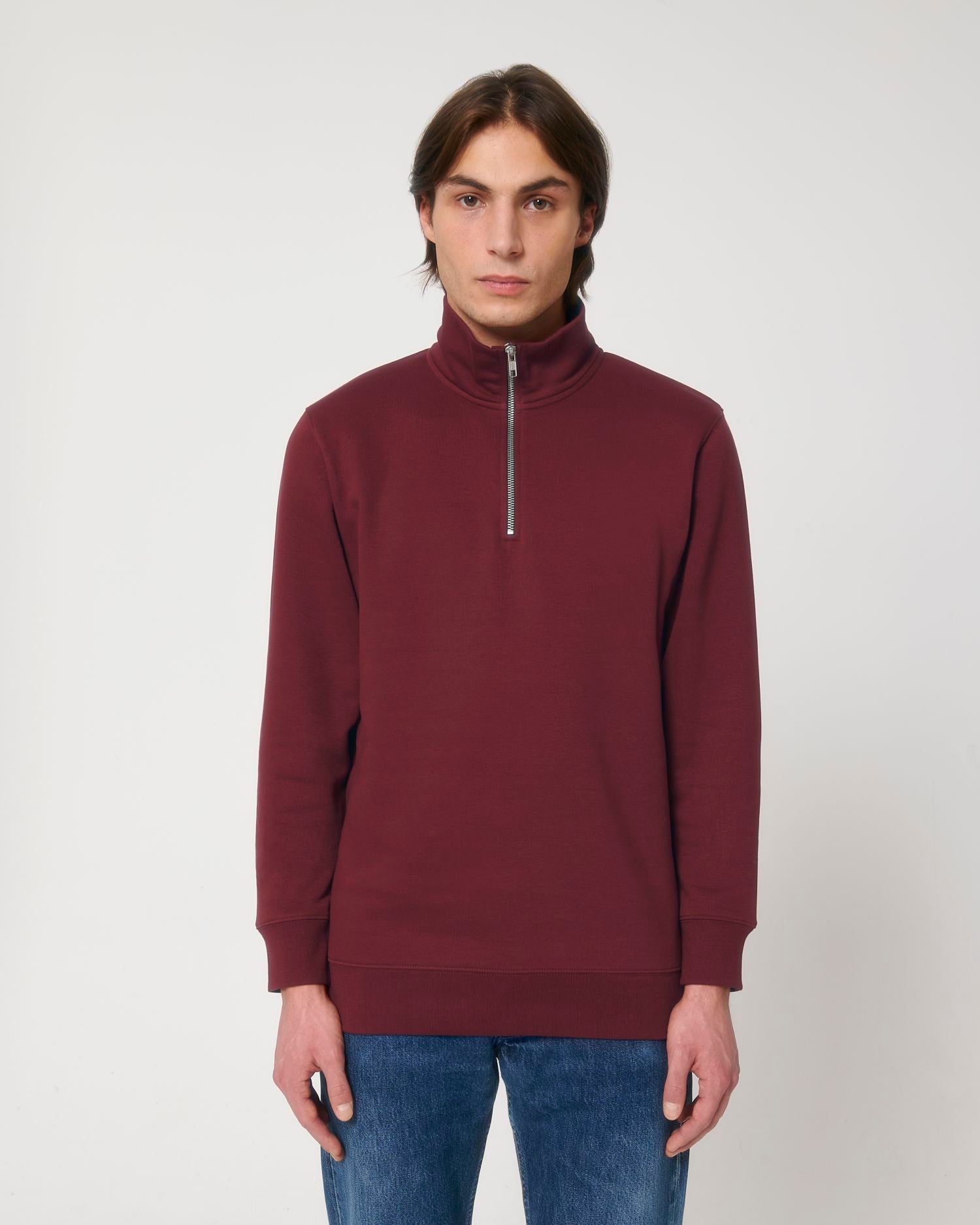 Men's Organic Zip Sweatshirt 300 G/M² | Stanley Trucker Crewnecks STSM611