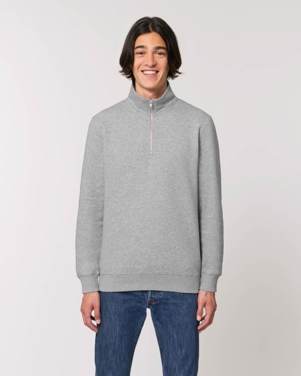 Men's Organic Zip Sweatshirt 300 G/M² | Stanley Trucker Crewnecks STSM611