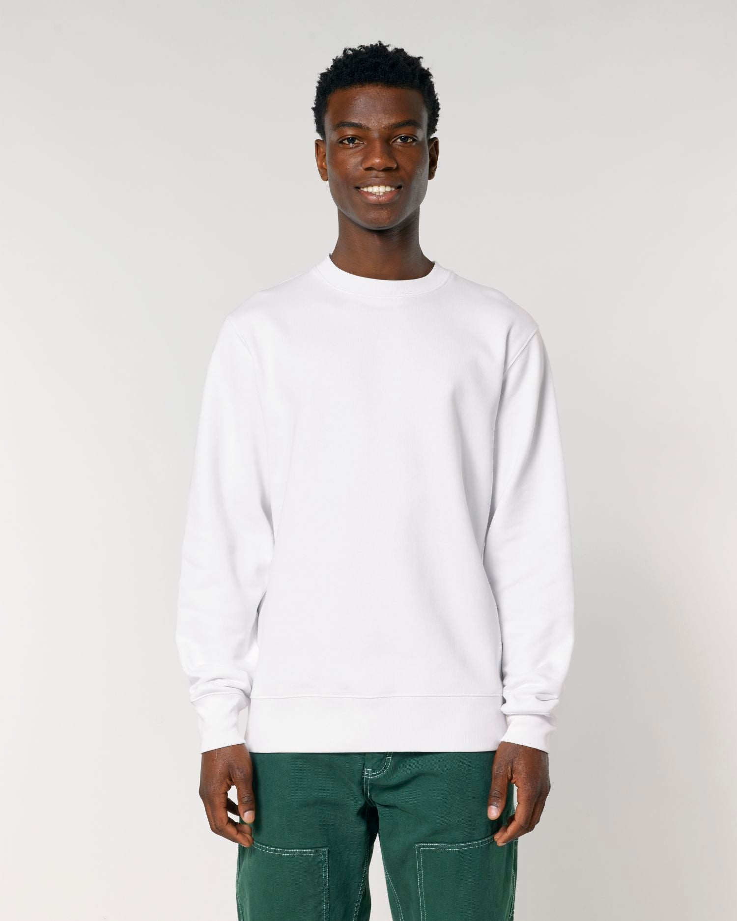Sudadera unisex de cuello redondo - algodón orgánico 350 GSM | STSU178 Changer 2.0