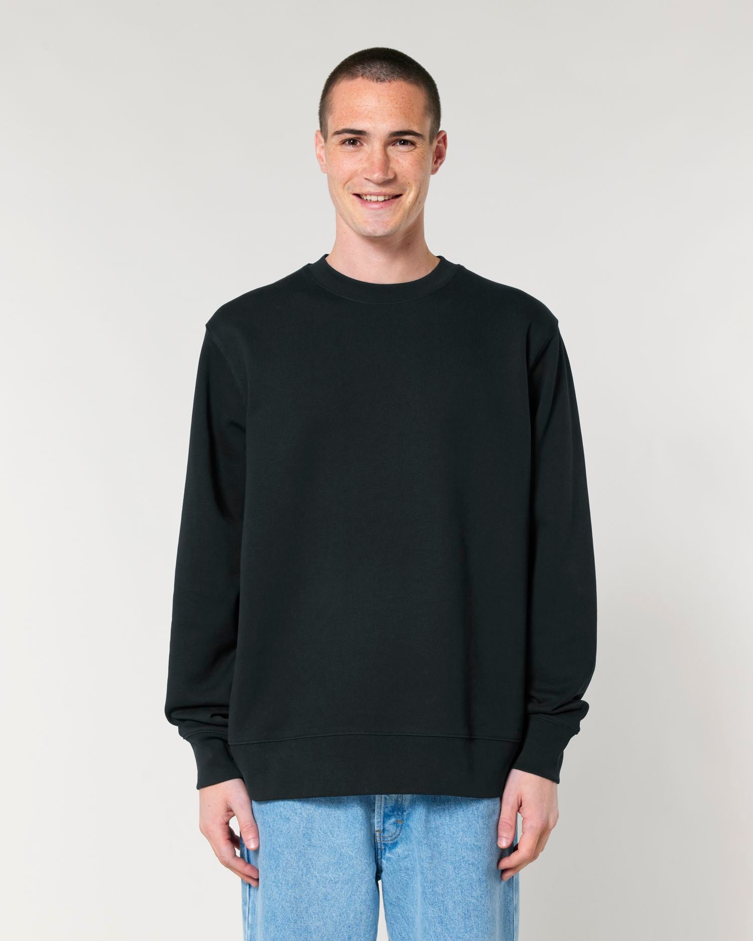 Sudadera unisex de cuello redondo - algodón orgánico 350 GSM | STSU178 Changer 2.0