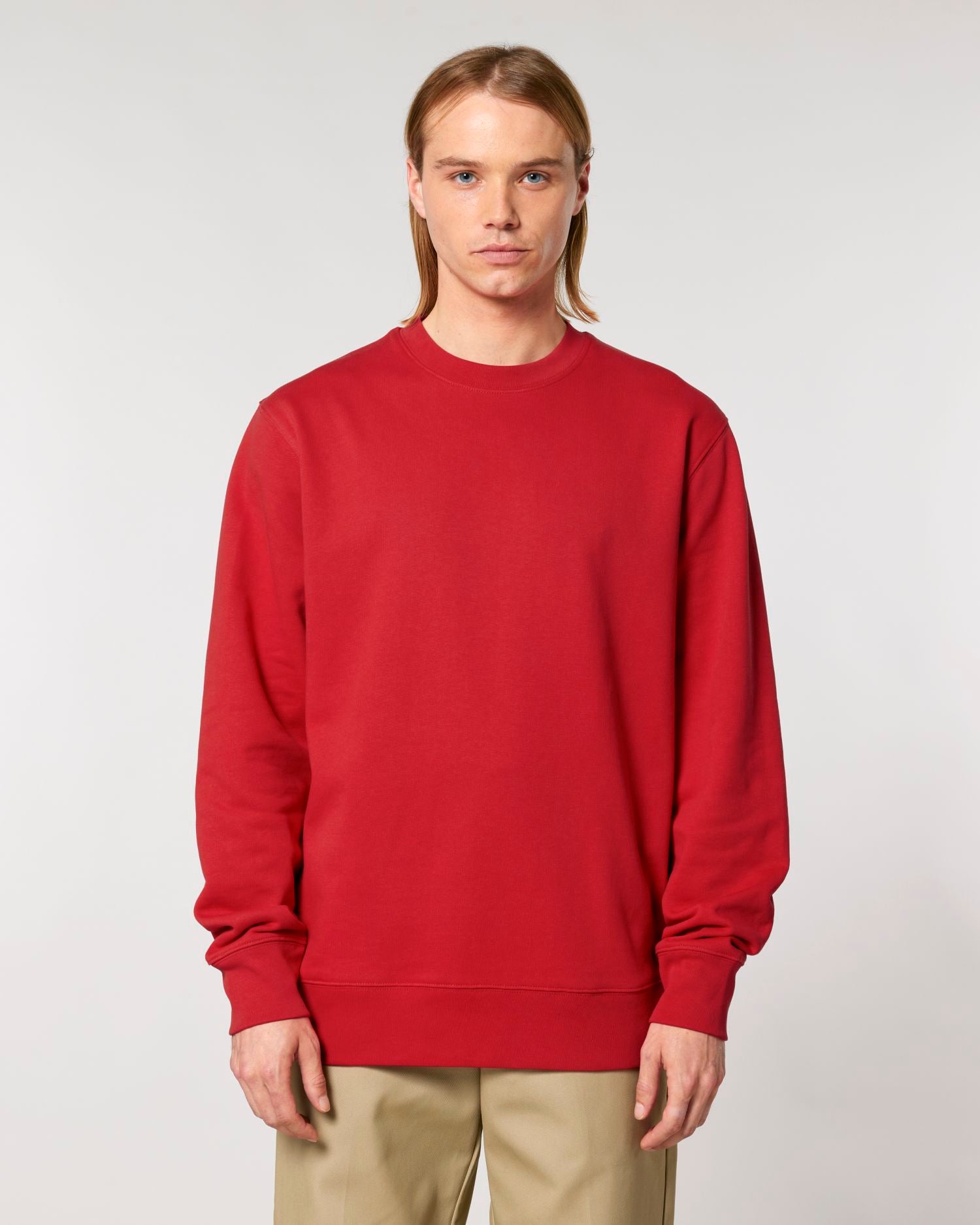 Sudadera unisex de cuello redondo - algodón orgánico 350 GSM | STSU178 Changer 2.0