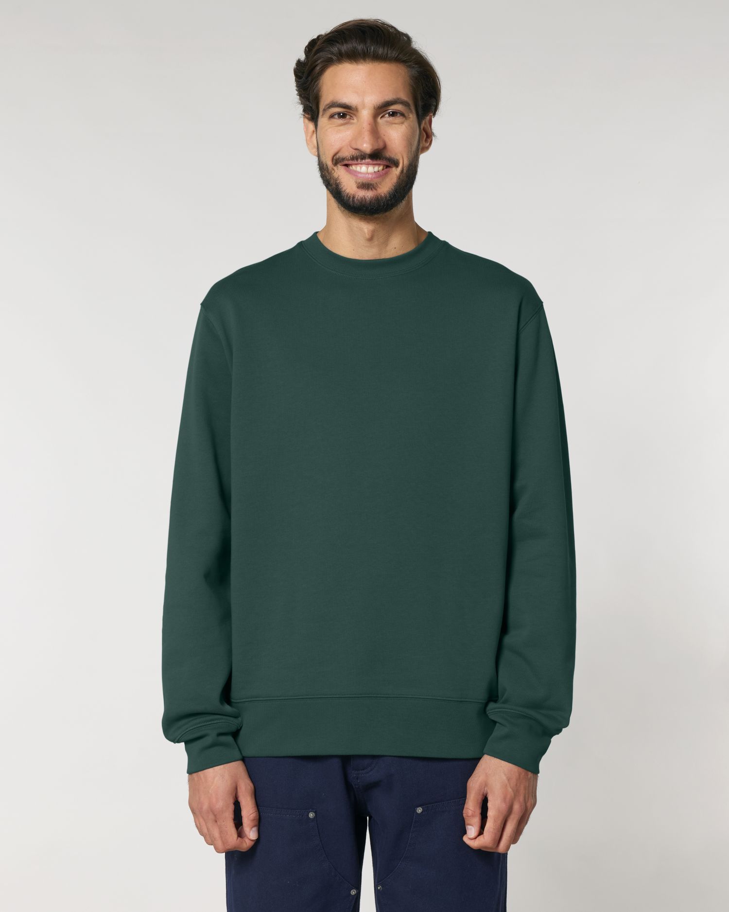 Sudadera unisex de cuello redondo - algodón orgánico 350 GSM | STSU178 Changer 2.0