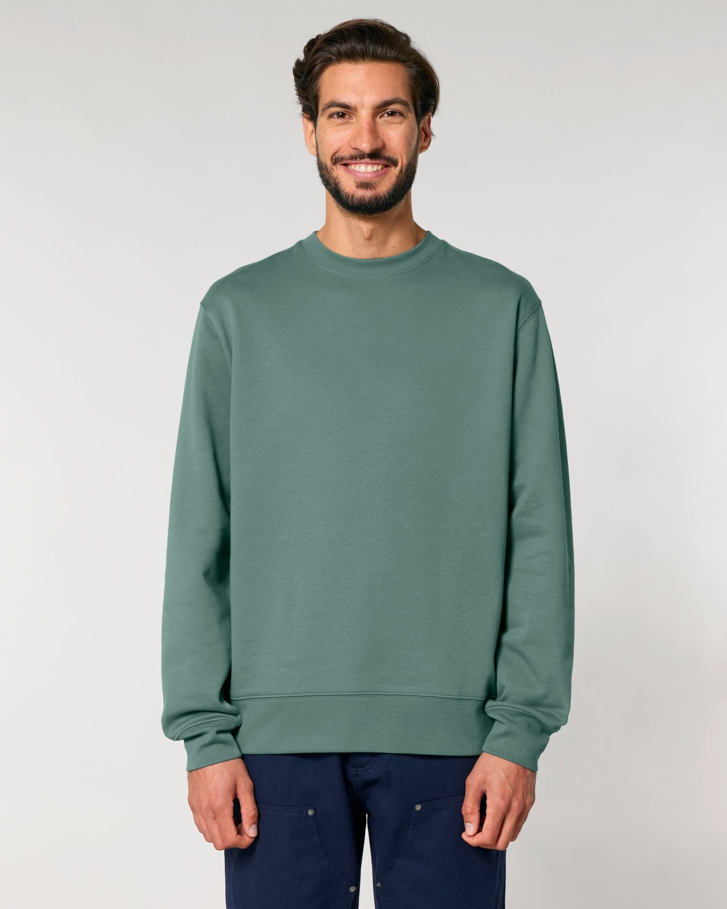 Sudadera unisex de cuello redondo - algodón orgánico 350 GSM | STSU178 Changer 2.0