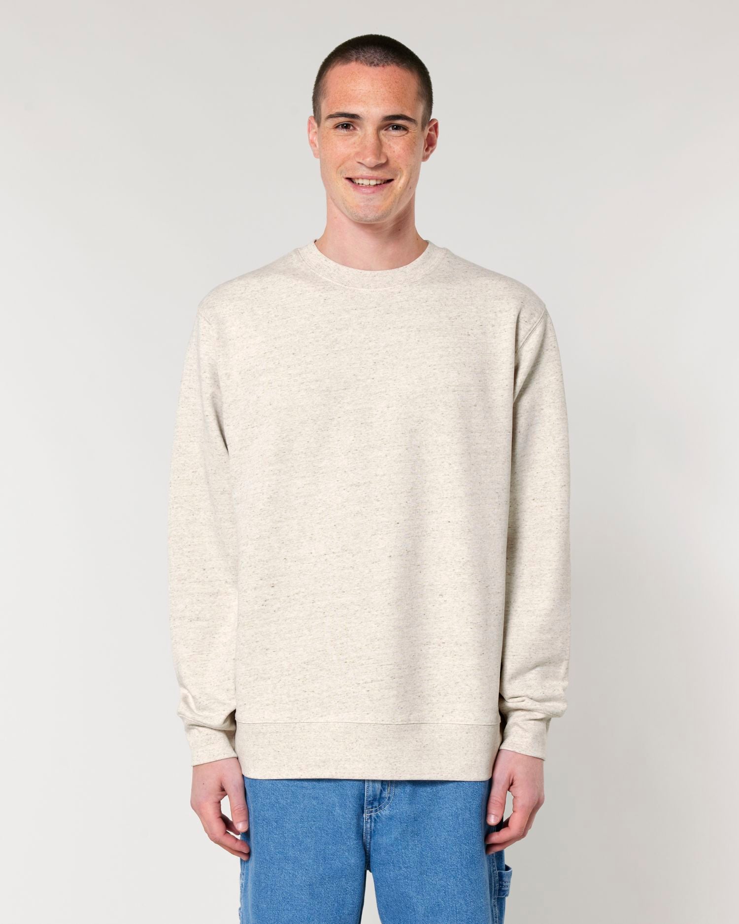Sudadera unisex de cuello redondo - algodón orgánico 350 GSM | STSU178 Changer 2.0