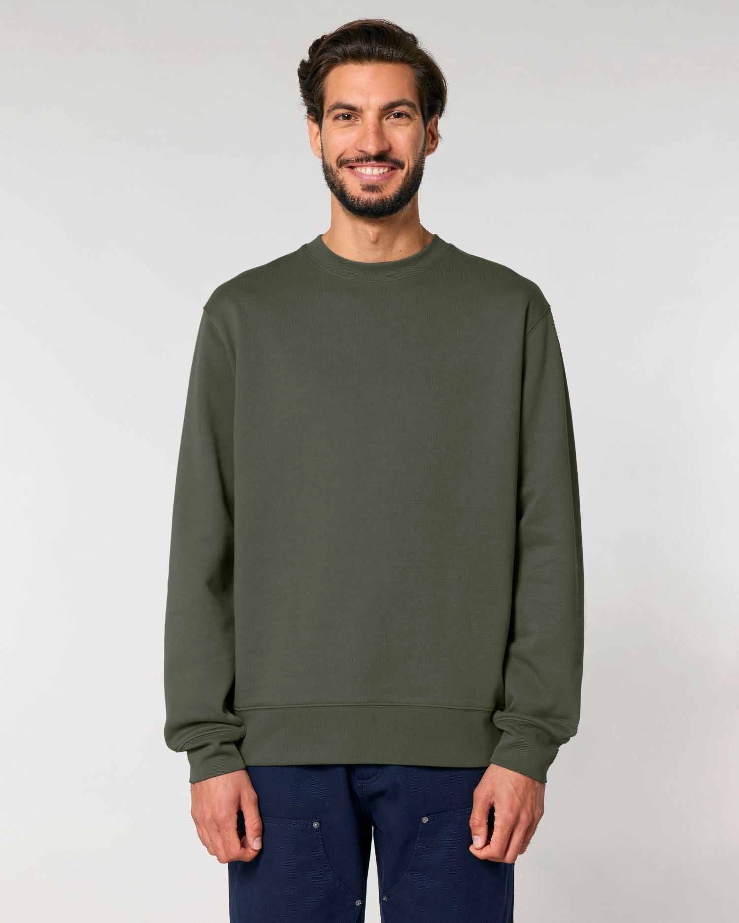 Sudadera unisex de cuello redondo - algodón orgánico 350 GSM | STSU178 Changer 2.0