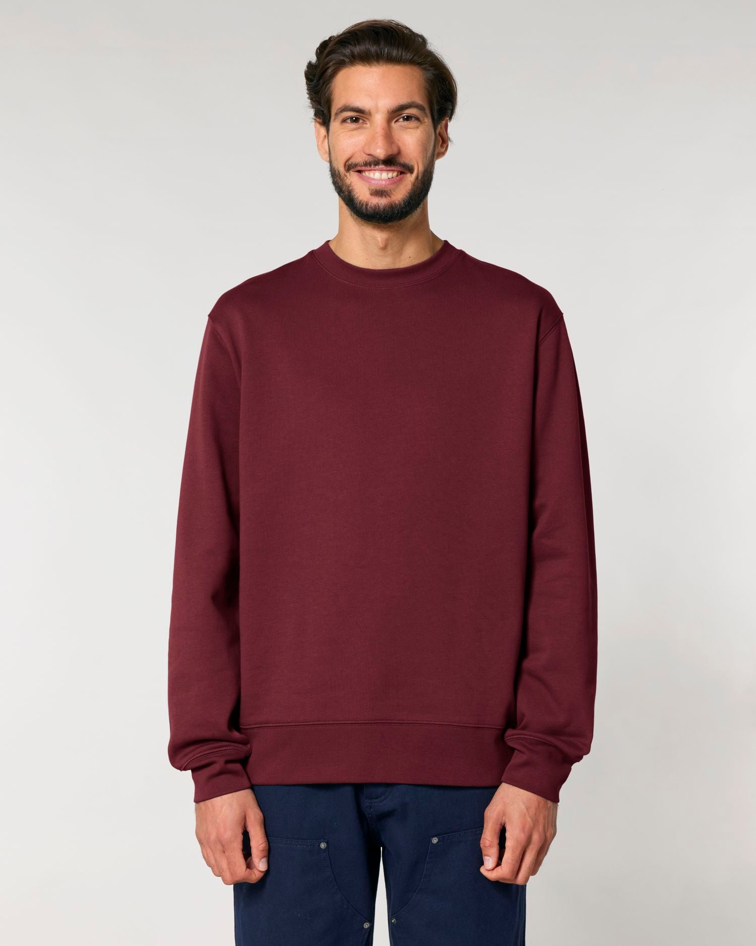 Sudadera unisex de cuello redondo - algodón orgánico 350 GSM | STSU178 Changer 2.0