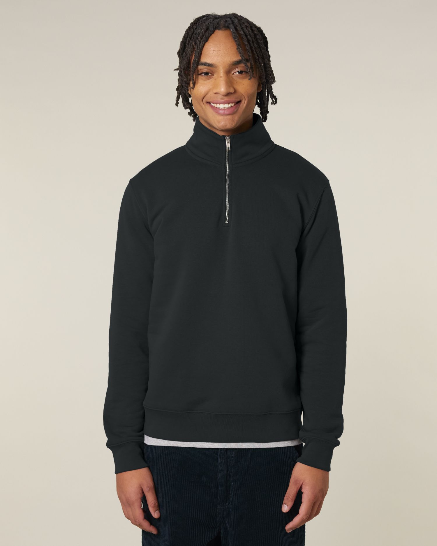 Unisex Organic Quarter Zip Sweatshirt | Organic Blank