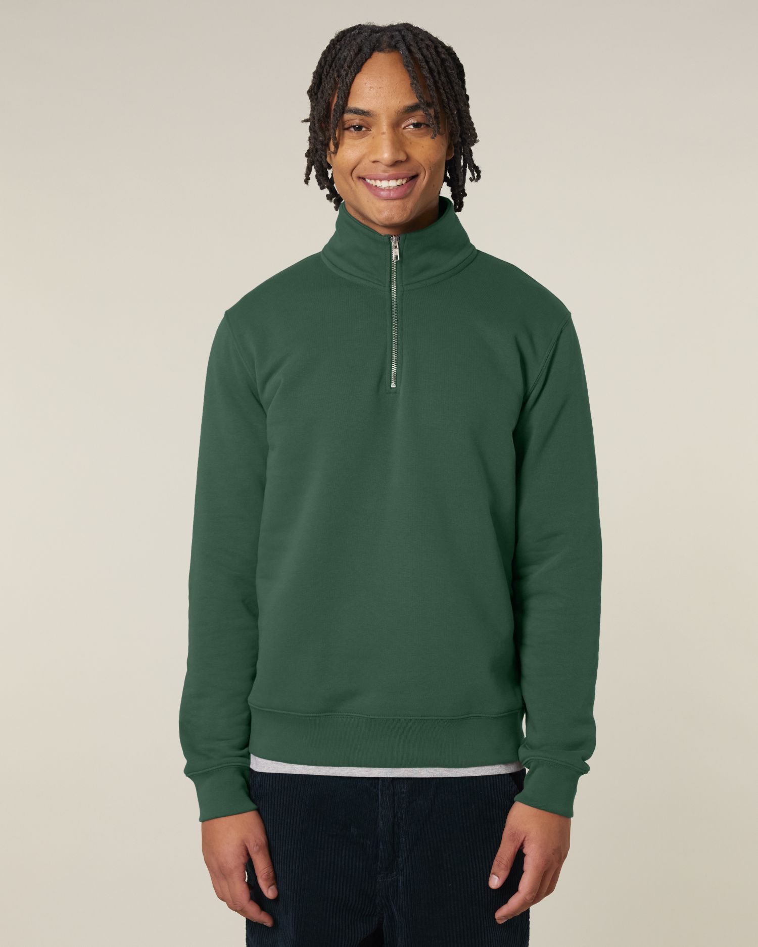 Unisex Organic Quarter Zip Sweatshirt | Organic Blank
