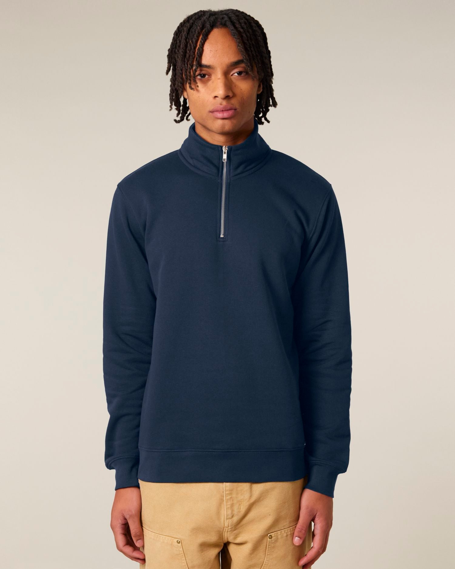 Unisex Organic Quarter Zip Sweatshirt | Organic Blank