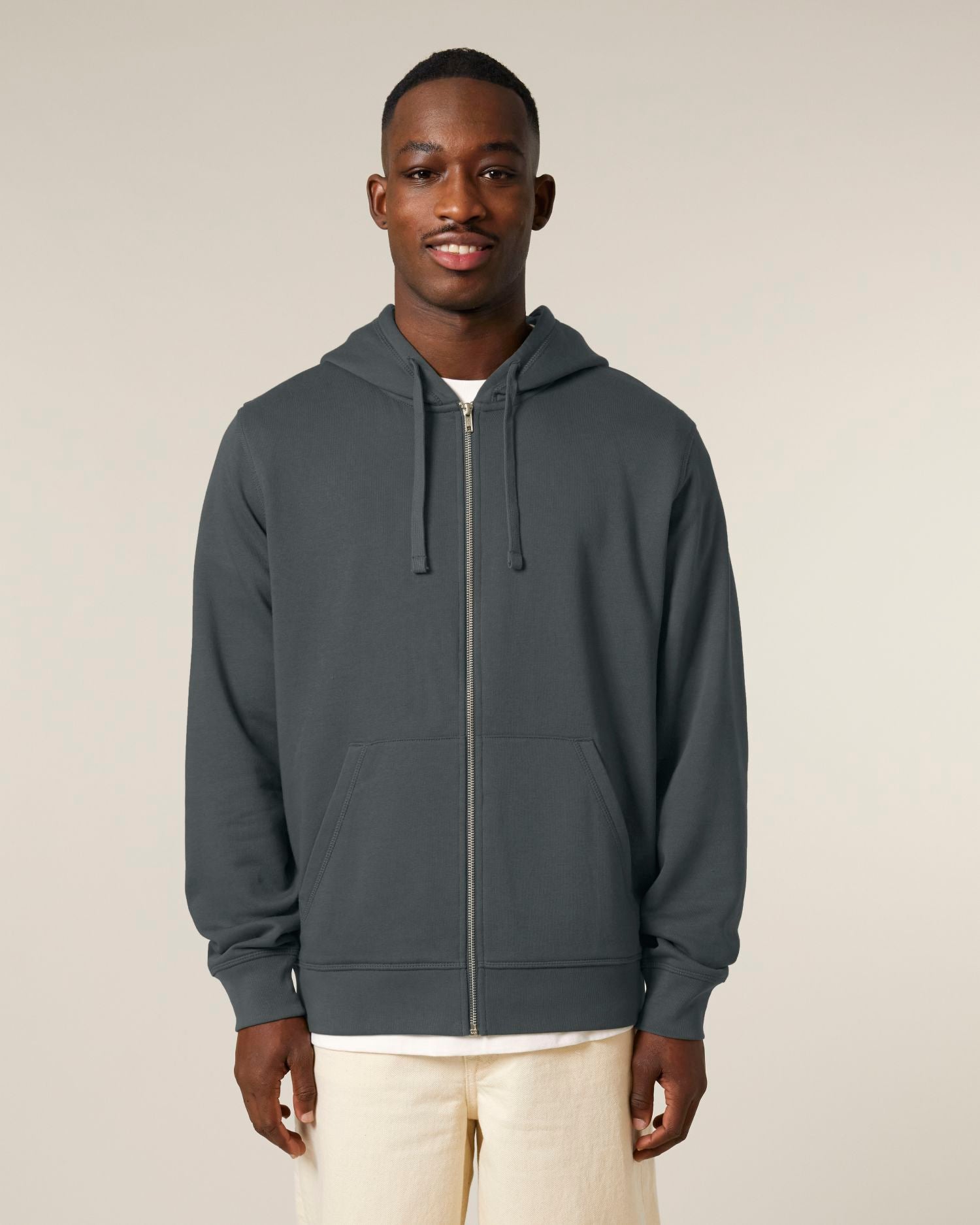 Sweat à capuche zippé mi-léger en coton biologique unisexe - 280 GSM | Mixer STSU205