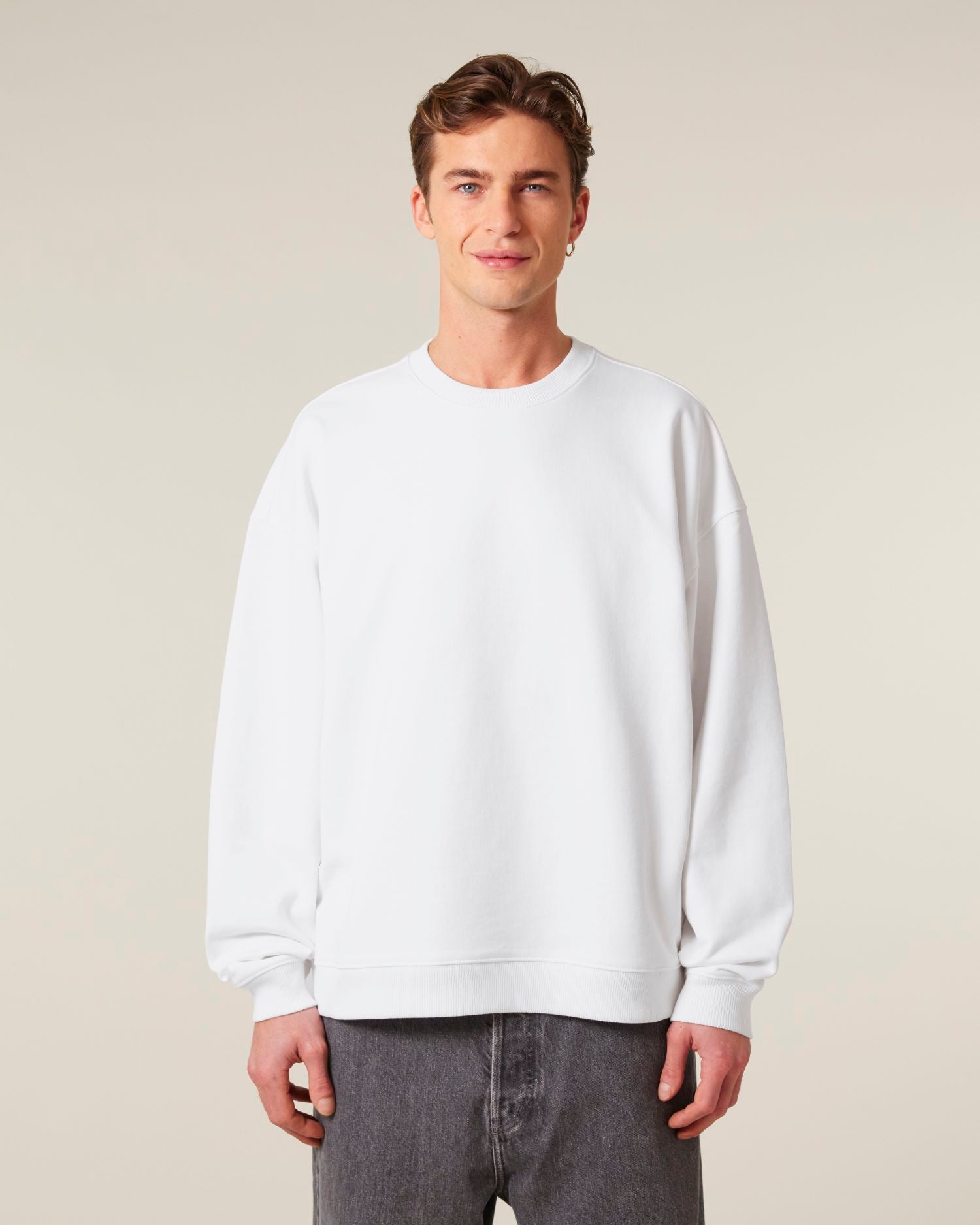 Unisex Oversized Organic Cotton Crew Neck Sweatshirt - 350 GSM | Radder 2.0 STSU208