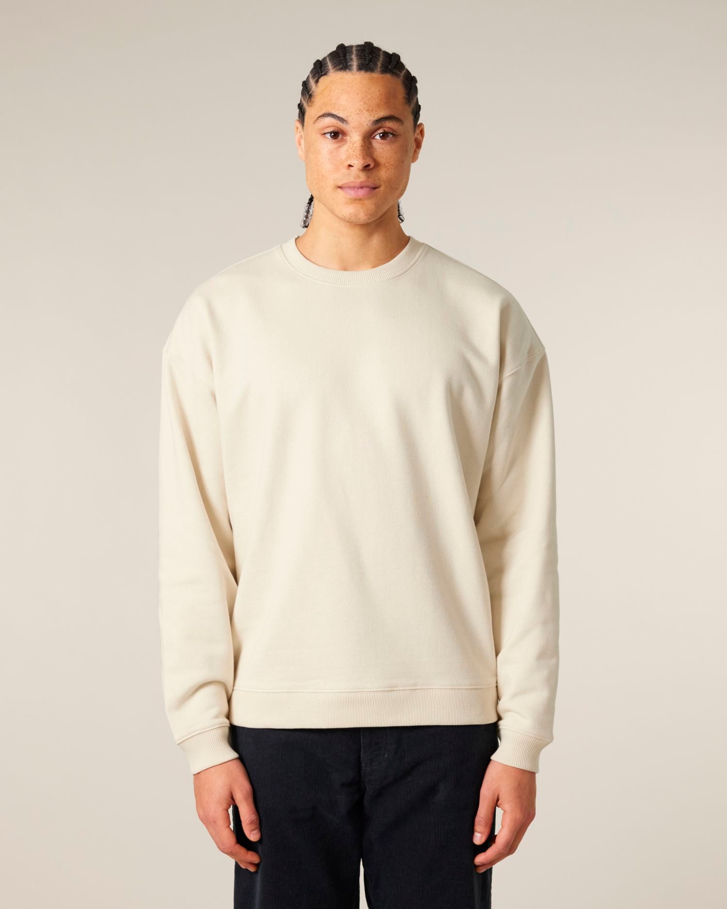 Unisex Oversized Organic Cotton Crew Neck Sweatshirt - 350 GSM | Radder 2.0 STSU208