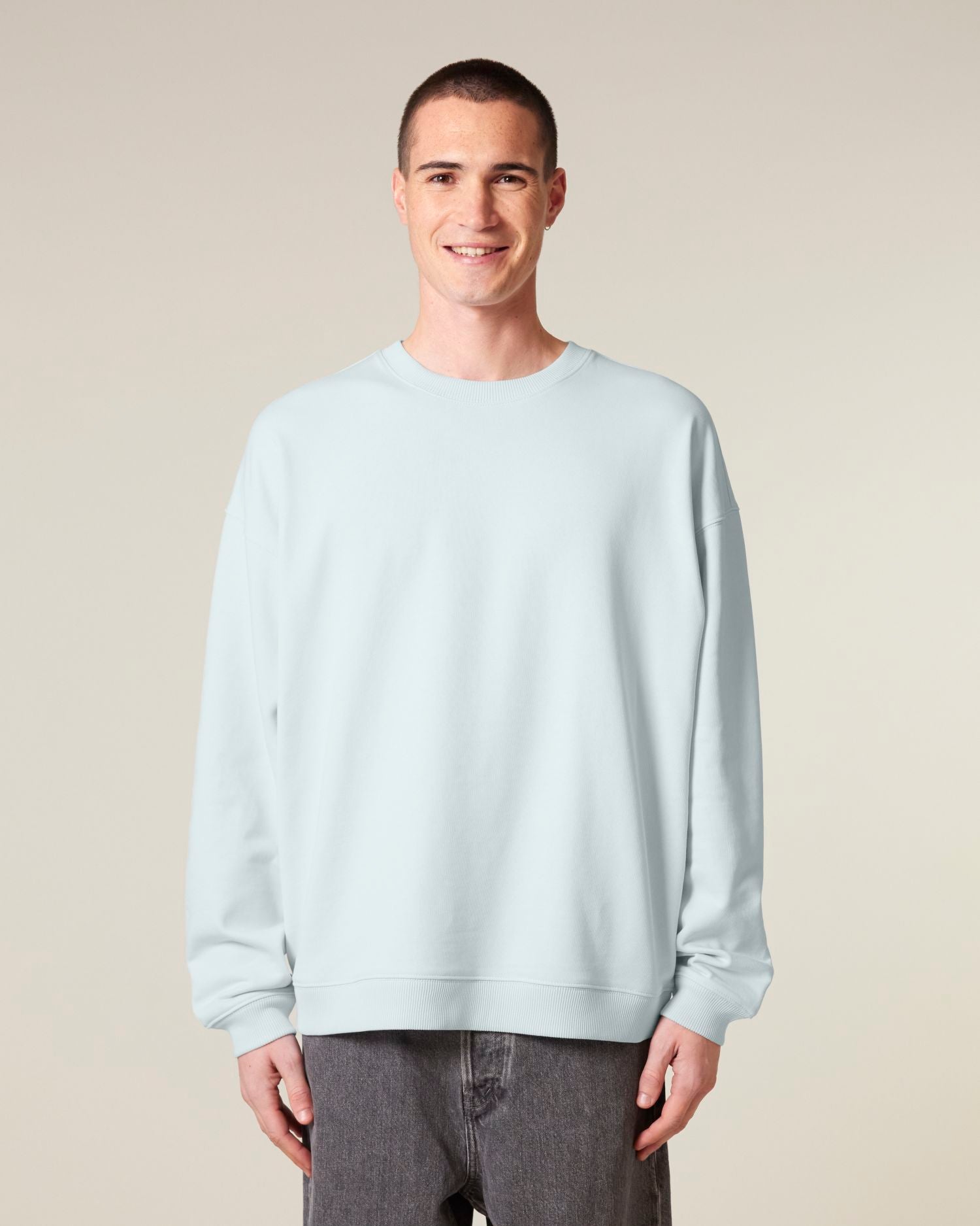 Unisex Oversized Organic Cotton Crew Neck Sweatshirt - 350 GSM | Radder 2.0 STSU208